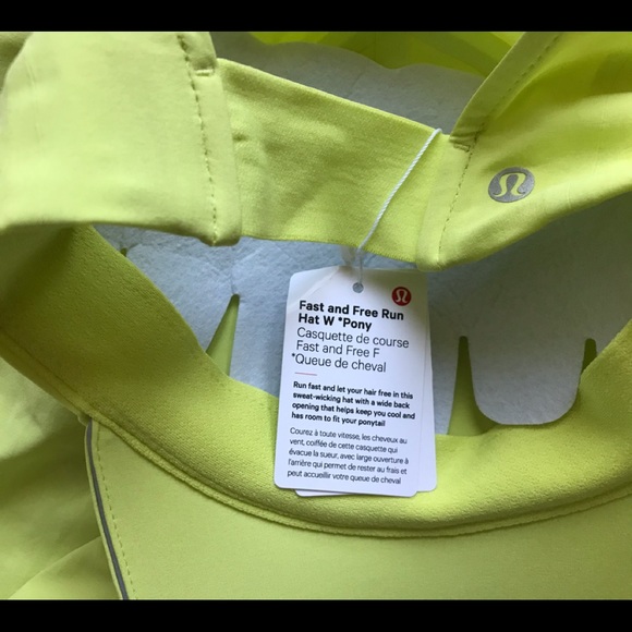 COPY - NWT Lululemon Fast Free Run hat with pony - Picture 4 of 5
